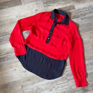 Red and Blue Women’s Shirt Size S